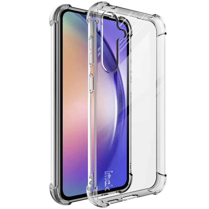 IMAK For Samsung Galaxy S23 FE Phone Shell Four Corner Clear Phone Cover Soft TPU Back Case - Transparent - 1