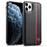 LC.IMEEKE For iPhone 11 Pro Max Cell Phone Cover Carbon Fiber Texture PU Leather+TPU+EVA Shell Case - 1