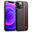 LC.IMEEKE For iPhone 12 Pro Max Carbon Fiber Texture Phone Cover PU Leather+TPU+EVA Cell Phone Shell - 1