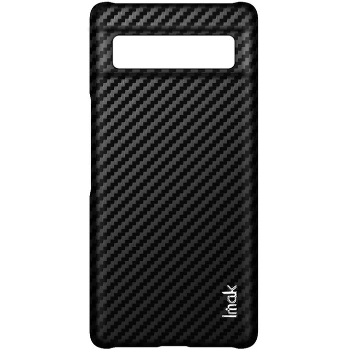 IMAK Ruiyi Series for Google Pixel 7a Mobile Phone Cover Shockproof PC + PU Leather Phone Case - Carbon Fiber Texture - 2