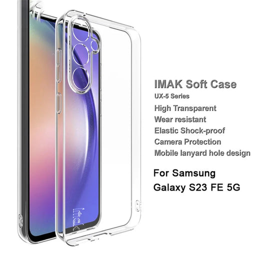 IMAK UX-5 Series For Samsung Galaxy S23 FE Clear Phone Shell Dustproof Cover TPU Cell Phone Case - 2