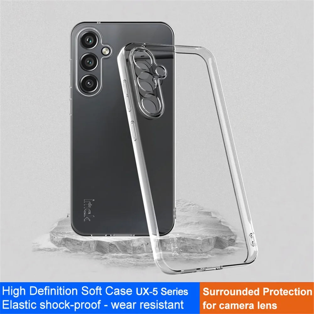 IMAK UX-5 Series For Samsung Galaxy S23 FE Clear Phone Shell Dustproof Cover TPU Cell Phone Case - 3