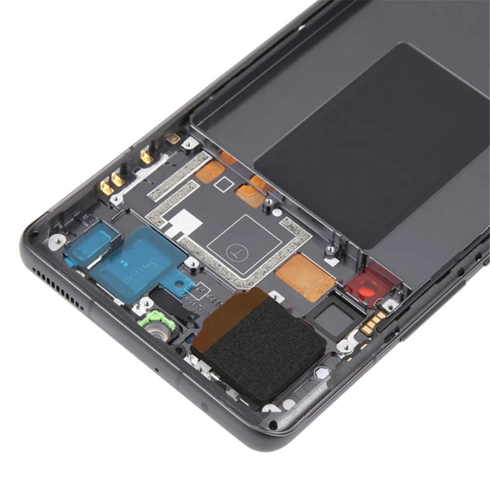 For Xiaomi 12 Pro 5G / 12S Pro 5G OEM Grade S AMOLED Screen and Digitizer Assembly + Frame Part (without Logo) - Black - 5