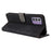 For Nokia G42 RFID Blocking Wallet Phone Case PU Leather Anti-fall Stand Cover with Strap - Black - 4
