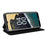 Phone Shell for Nokia G42 Rhombus Imprinted Wallet Case Viewing Stand PU Leather Cover - Black - 3