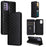 Phone Shell for Nokia G42 Rhombus Imprinted Wallet Case Viewing Stand PU Leather Cover - Black - 5
