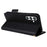 For Samsung Galaxy S23 FE Anti-scratch Litchi Texture PU Leather Case Wallet Stand Phone Cover with Strap - Black - 4