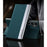For Samsung Galaxy S23 FE PU Leather+PC Electroplating Phone Cover Drop Protection Stand Case - Green - 2