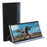 View Window Phone Shell for Samsung Galaxy S23 FE Anti-Scratch PU Leather Flip Stand Cover - Black - 2