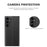 View Window Phone Shell for Samsung Galaxy S23 FE Anti-Scratch PU Leather Flip Stand Cover - Black - 3