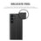 View Window Phone Shell for Samsung Galaxy S23 FE Anti-Scratch PU Leather Flip Stand Cover - Black - 4
