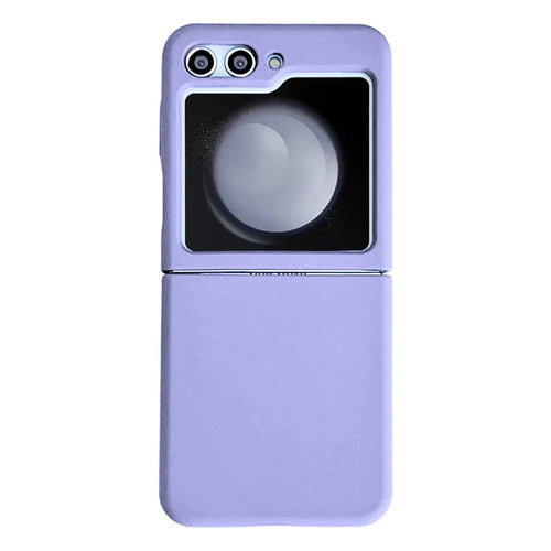 Silicone Phone Case for Samsung Galaxy Z Flip5 5G , Anti-scratch Protective Folding Phone Cover - Purple - 1