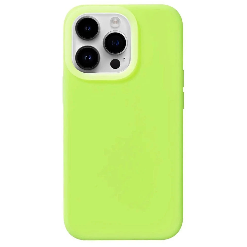For iPhone 15 Pro Max Jelly Liquid Silicone+PC Anti-drop Phone Case Protective Back Cover - Green - 1