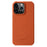 MELKCO For iPhone 14 Pro Genuine Cow Leather + PC Phone Cover Anti-scratch Case - Orange - 1
