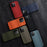 MELKCO For iPhone 14 Pro Genuine Cow Leather + PC Phone Cover Anti-scratch Case - Orange - 7