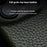 MELKCO For iPhone 14 Pro Max Magnetic Protective Case Genuine Cow Leather Coated PC Phone Cover - Orange - 6
