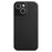 MELKCO For iPhone 14 Anti-drop Case Genuine Cow Leather+PC Phone Cover Compatible with MagSafe - Black - 1