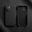 MELKCO For iPhone 14 Anti-drop Case Genuine Cow Leather+PC Phone Cover Compatible with MagSafe - Black - 2