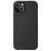 MELKCO For iPhone 13 mini 5.4 inch Protective Case Genuine Cow Leather Coated PC Phone Cover - Black - 1