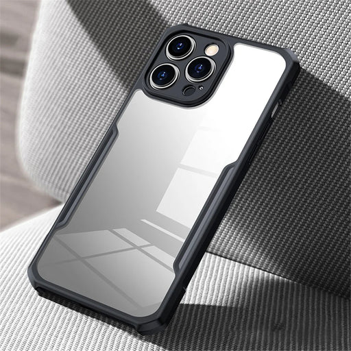 XUNDD For iPhone 15 Pro Acrylic+TPU Phone Cover Drop-proof Protective Case - Black - 2