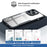 XUNDD For iPhone 15 Pro Acrylic+TPU Phone Cover Drop-proof Protective Case - Black - 6