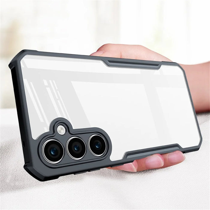 XUNDD For Samsung Galaxy S23 FE Acrylic+TPU Protective Phone Cover Drop-proof Case - Black - 3