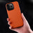 MELKCO For iPhone 14 Pro Metal Lens Frame Phone Case Genuine Cow Leather+Microfiber Leather+PC Phone Cover - Blue - 3