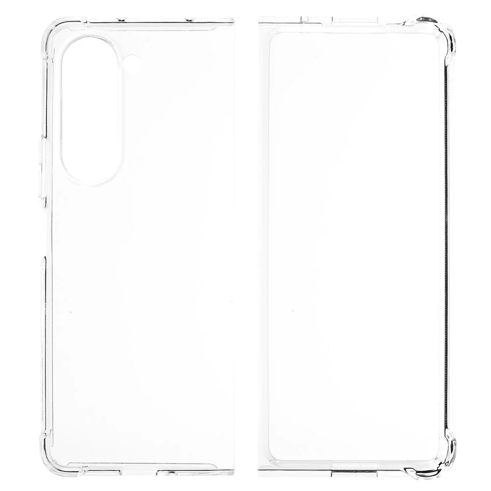 For Samsung Galaxy Z Fold5 5G Transparent Phone Case Flexible TPU Four Corners Reinforced Protective Cover - 2