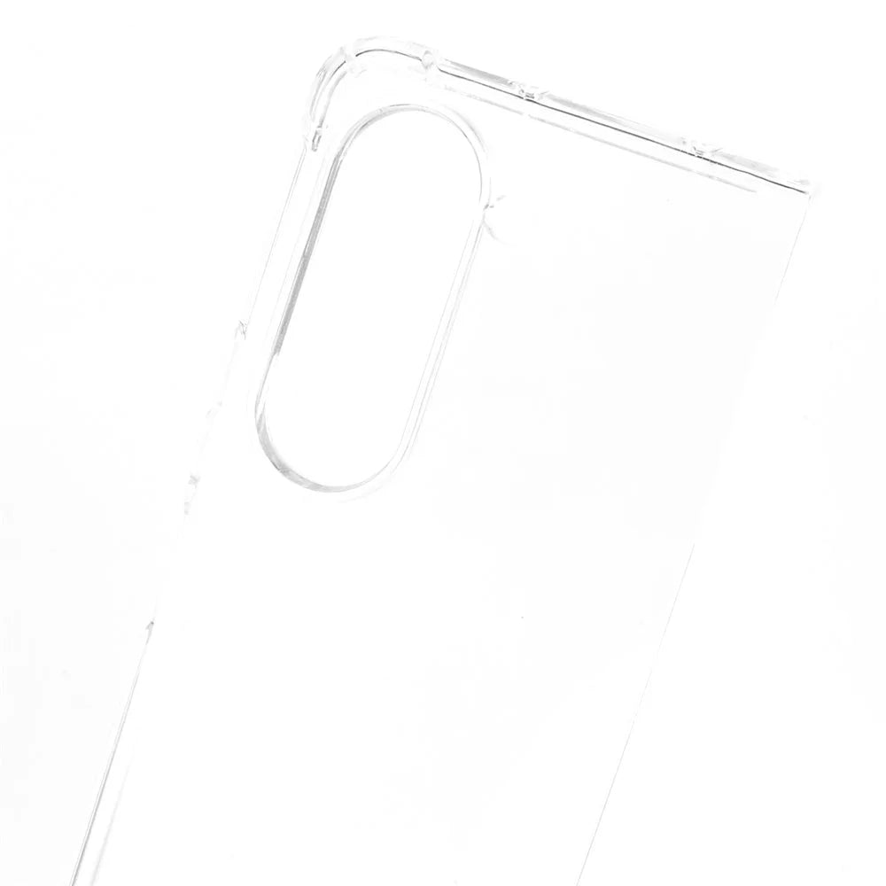 For Samsung Galaxy Z Fold5 5G Transparent Phone Case Flexible TPU Four Corners Reinforced Protective Cover - 6