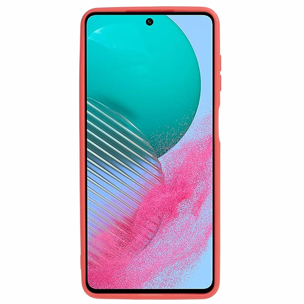 For Samsung Galaxy M54 5G / F54 5G Straight Edge Phone Case Precise Cutout Anti-scratch TPU Cover - Red - 2