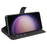 For Samsung Galaxy S23 FE Calf Texture Anti-fall Case PU Leather Wallet Stand Phone Cover - Black - 3