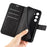 For Samsung Galaxy S23 FE Calf Texture Anti-fall Case PU Leather Wallet Stand Phone Cover - Black - 4
