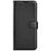 For Samsung Galaxy S23 FE Litchi Texture Magnetic Clasp Stand Cover PU Leather Wallet Phone Case - Black - 6
