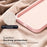 For iPhone 14 Magnetic Phone Case Hidden Kickstand Protective Cover Shockproof Liquid Silicone Shell - Pink - 5