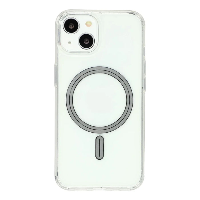 For iPhone 14 Magnetic Clear Case Compatible with MagSafe TPU + PC Protective Phone Cover - Transparent - 3
