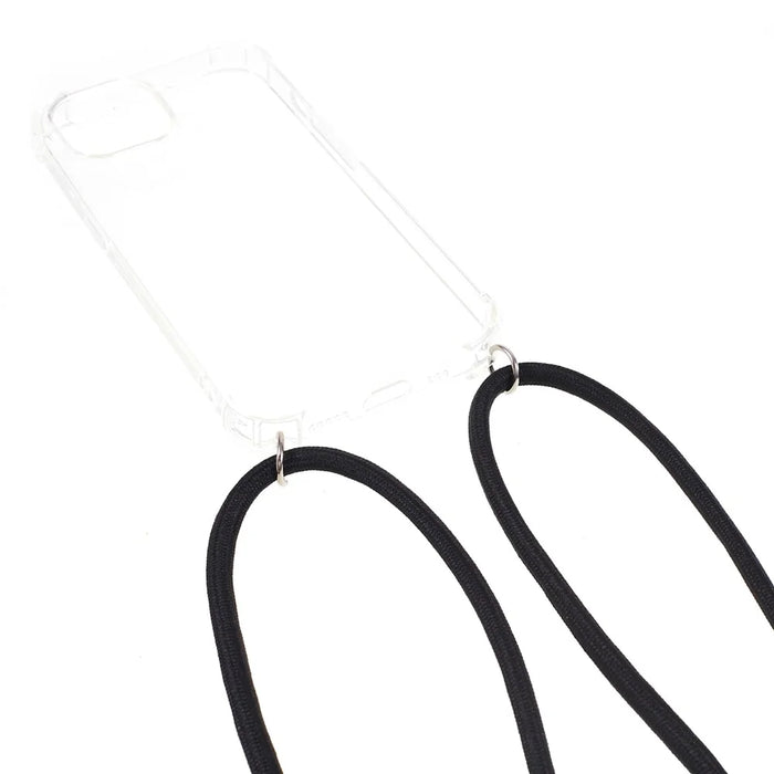 Anti-drop Cover for iPhone 15 , Four Corner Shockproof Clear TPU Phone Back Case with Lanyard - 3