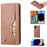 For iPhone 15 Magnetic Closing PU Leather Wallet Phone Cover Drop-proof Stand Case - Light Brown - 5