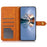 KHAZNEH For Nokia G42 Anti-Scratch Phone Cover Wallet PU Leather Case Cowhide Texture Stand Shell - Black - 2