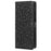 Wallet Shell for Samsung Galaxy Z Fold5 5G Imprinted Dot Pattern Phone Cover PU Leather Stand Case - Black - 6