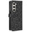 Wallet Shell for Samsung Galaxy Z Fold5 5G Imprinted Dot Pattern Phone Cover PU Leather Stand Case - Black - 7