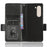 For Samsung Galaxy Z Fold5 5G Imprinted Triangle Cell Phone Cover PU Leather Stand Wallet Case - Black - 4
