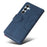 For Samsung Galaxy S23 FE Leather Case Wallet Stand Color Splicing Phone Cover - Blue - 7