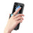 JUNSUNMAY For Samsung Galaxy Z Flip5 5G Card Holder Kickstand Phone Case Litchi Texture PU+PC Phone Cover - Black - 4