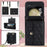ZD 03 Phone Case for Samsung Galaxy Z Flip5 5G PU Leather + PC RFID Blocking Wallet Cover with Strap - Black - 7