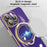 For iPhone 15 Pro Electroplating Phone Case Soft TPU Kickstand Protective Cover with Lens Protector - Dark Purple - 4