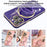 For iPhone 15 Pro Electroplating Phone Case Soft TPU Kickstand Protective Cover with Lens Protector - Dark Purple - 6