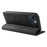 YIKATU YK-004 For iPhone 15 Magnetic Auto-absorbed PU Leather Shell Phone Wallet Stand Cover - Black - 4