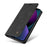 YIKATU YK-004 For iPhone 15 Magnetic Auto-absorbed PU Leather Shell Phone Wallet Stand Cover - Black - 5