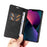 YIKATU YK-004 For iPhone 15 Magnetic Auto-absorbed PU Leather Shell Phone Wallet Stand Cover - Black - 6
