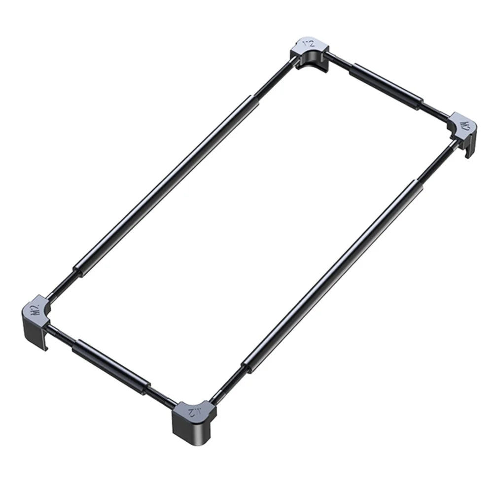 For iPhone 13 6.1 inch Anti-Collision Phone Edge Cover Frame Protector Hard Metal Cell Phone Bumper Case - 1